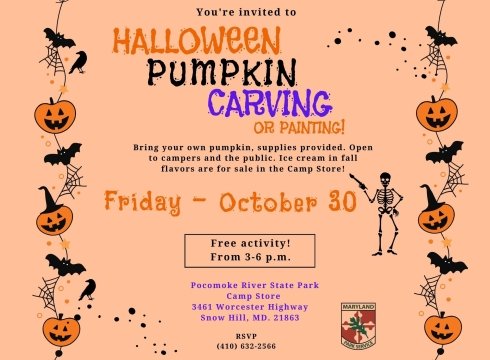 Pumpkin painting and carving event