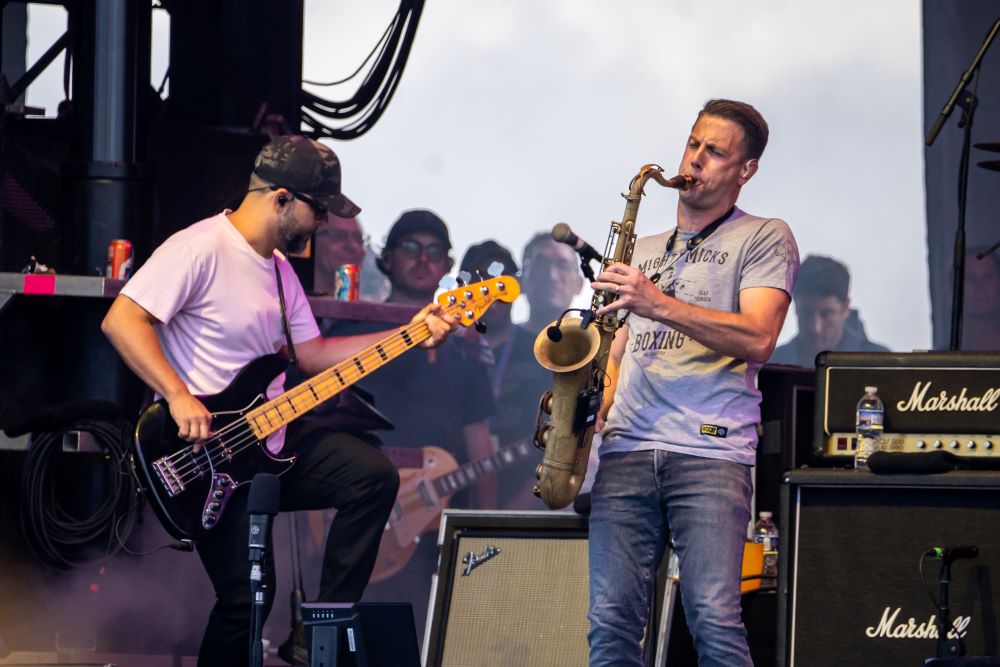 Jerry DePizzo on stage at Oceans Calling